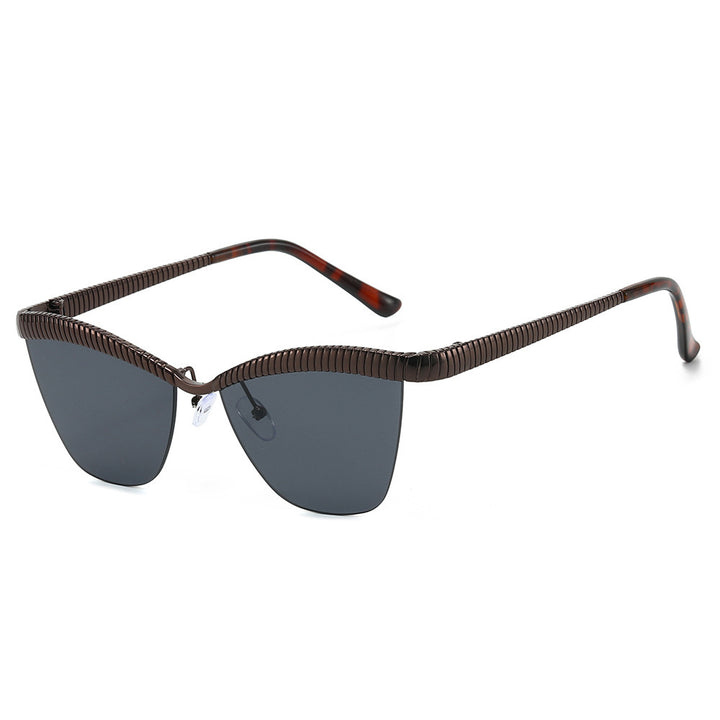 Modern Cat-Eye Sunglasses with Decorative Textured Frames Kalsten