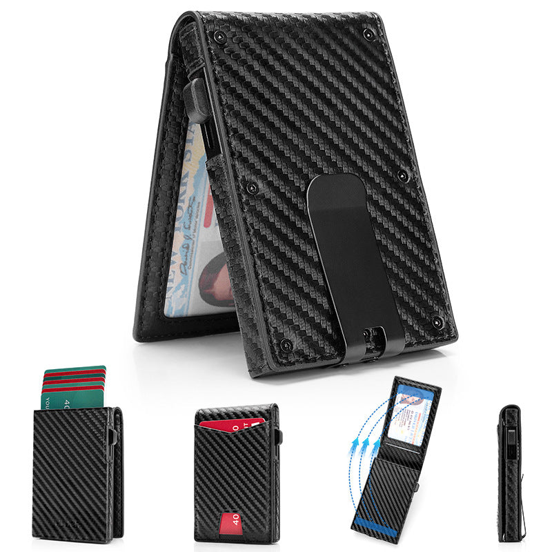 Carbon Fiber Wallet with Quick Access Cardholder Kalsten