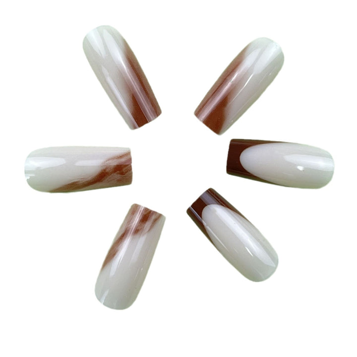 Elegant Coffin Nail Extensions Kalsten
