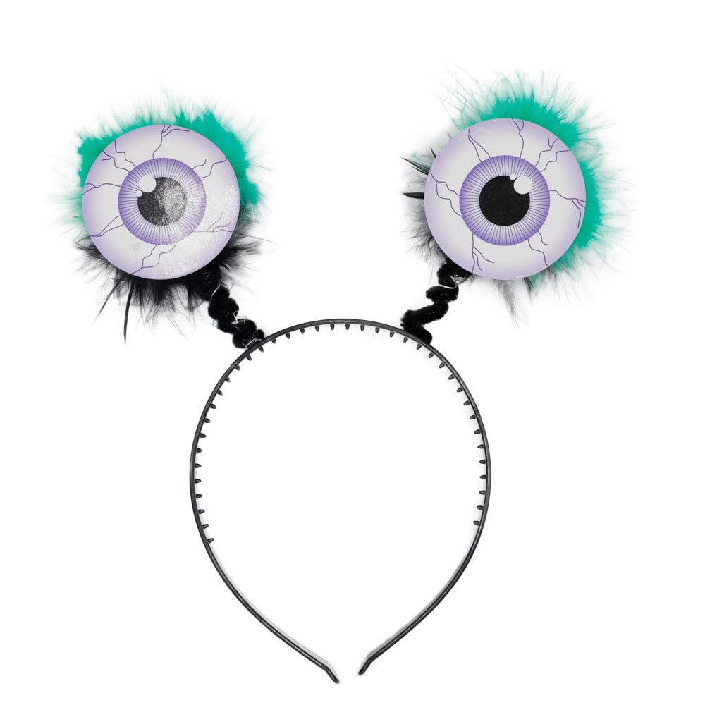Funny headband with eye motifs