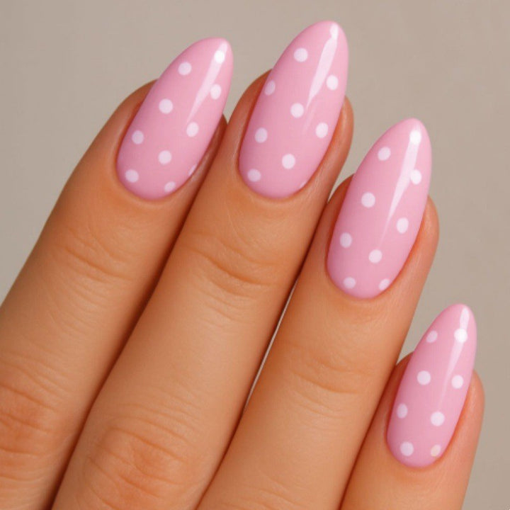 Polka Dot Stiletto Press-On Nails Kalsten