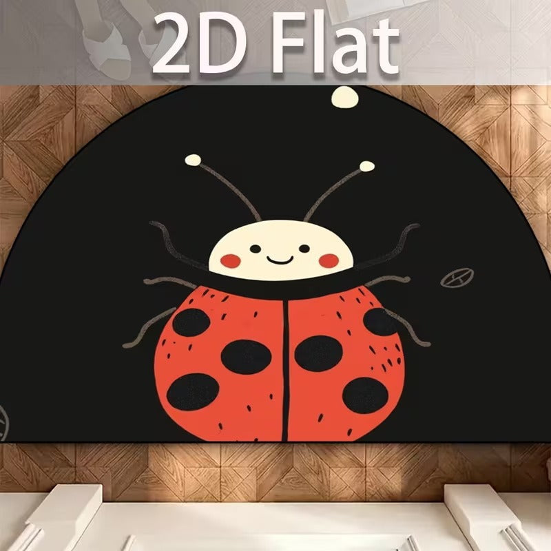 Ladybug Themed Area Rug