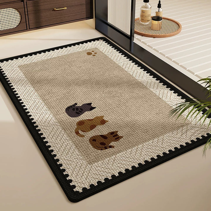 Playful Cartoon Pet Area Rug Kalsten