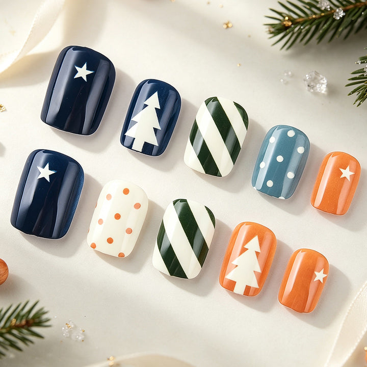 Holiday-Themed Nail Art Design Kalsten