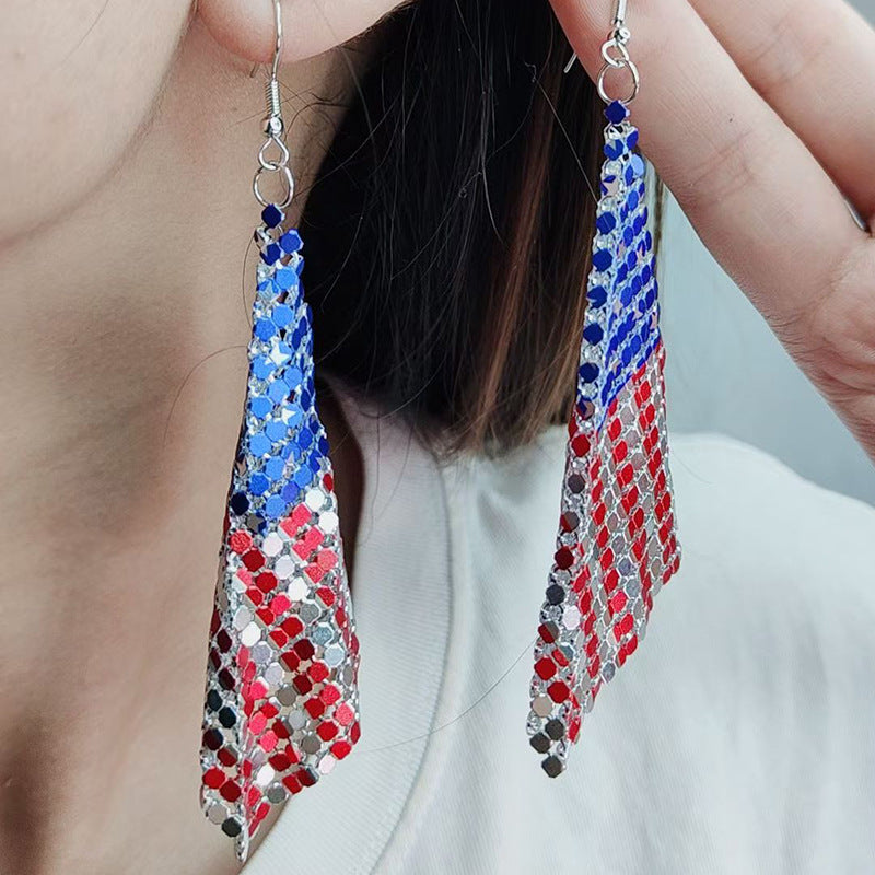 Women's nan chunky beaded hoop earrings with metal leverback clasp Kalsten