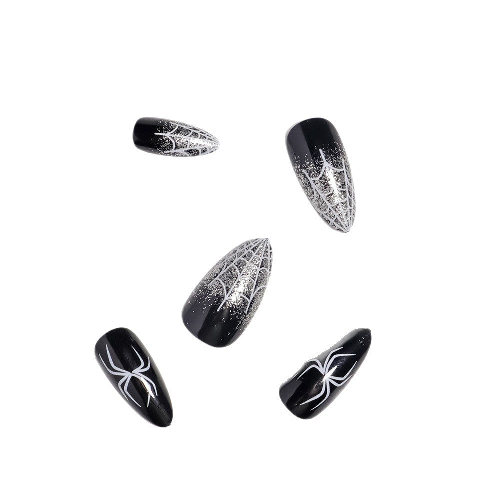 Halloween-Themed Spider Design Press-On Nails Kalsten