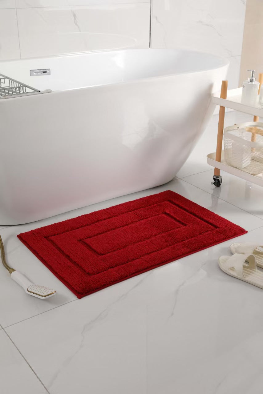 Plush Rectangular Bath Mat Kalsten