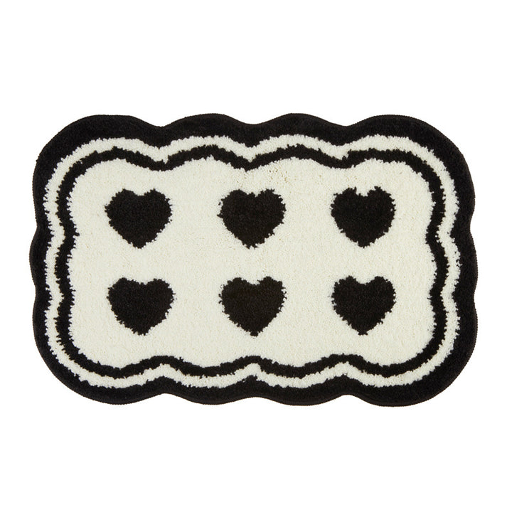 Heart Pattern Bath Mat Kalsten