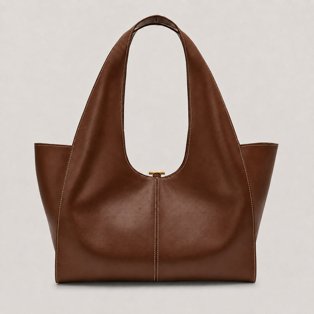 Sleek Structured Tote Handbag