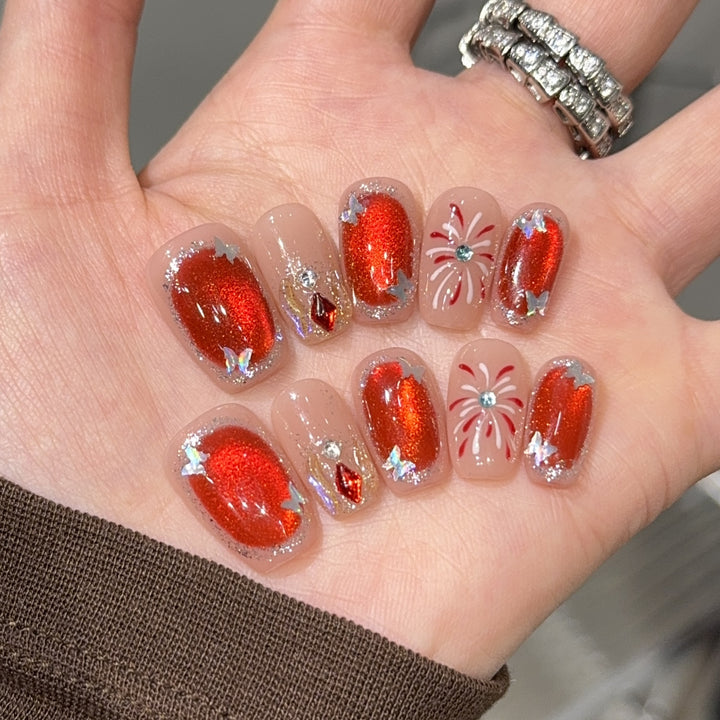 Glittering artificial nails Kalsten