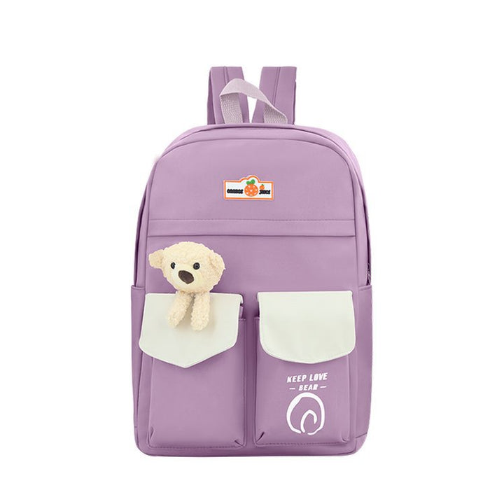 Cute Plush Bear-Themed School Backpack Kalsten