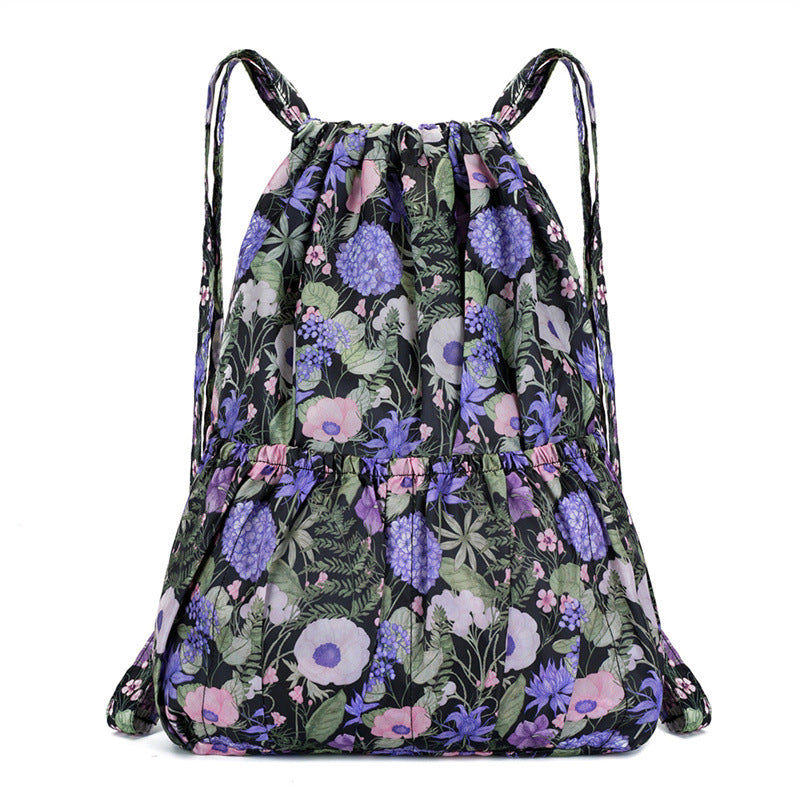 Floral Print Drawstring Backpack Kalsten