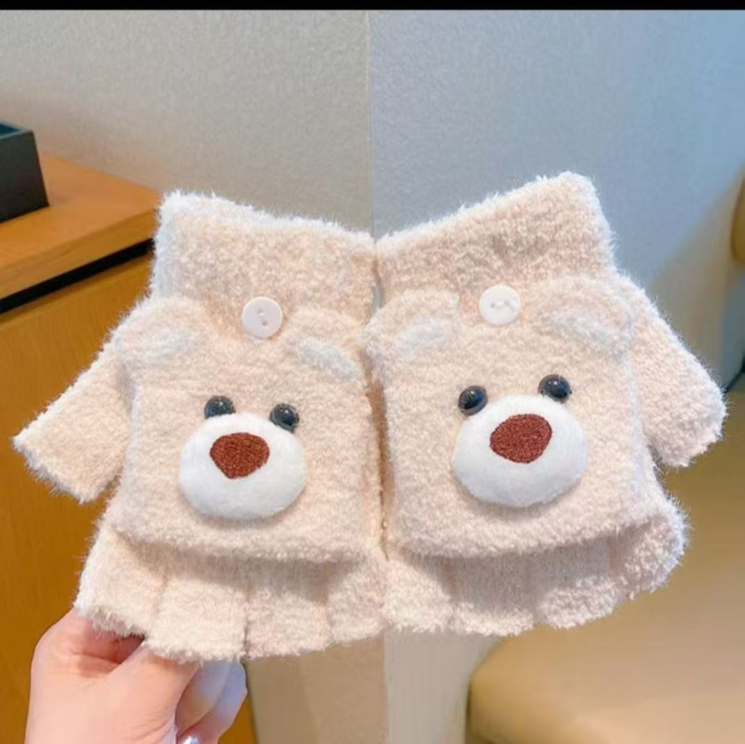 Cute Animal-Themed Fingerless Gloves Kalsten 1790553461
