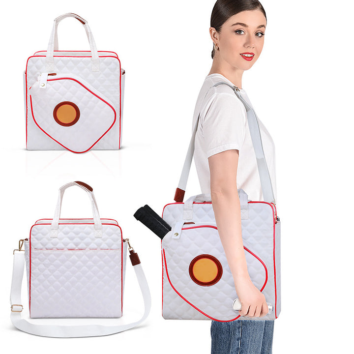 Quilted Tennis Equipment Tote Bag Kalsten