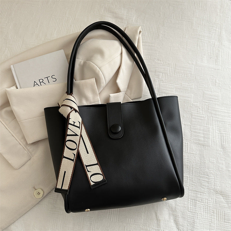 Minimalist Faux Leather Tote