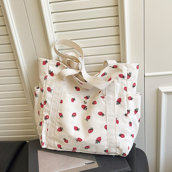 WoFloral Patterned Canvas Shopping Tote Bag Kalsten