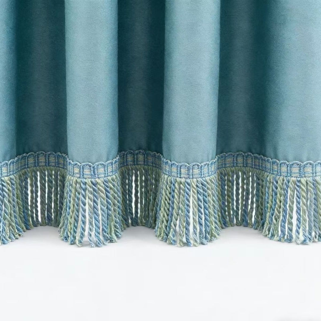 Noble curtain with fringe trim Kalsten