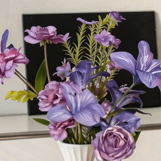 Elegant Faux Floral Bouquet Arrangement