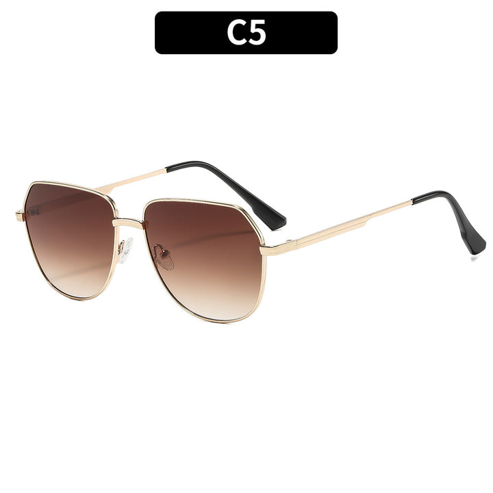 Premium Geometric Aviator Sunglasses