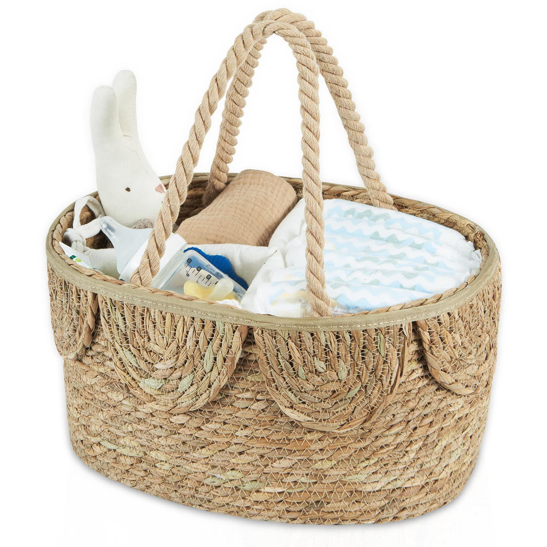 Handwoven decorative basket with ruffles Kalsten