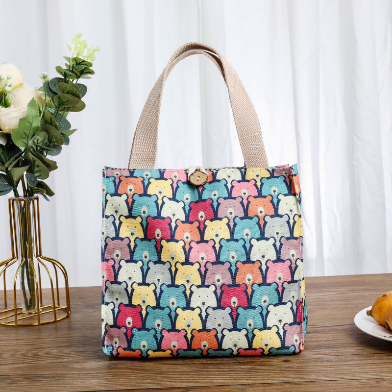 Cute Cat-Themed Storage Tote Kalsten