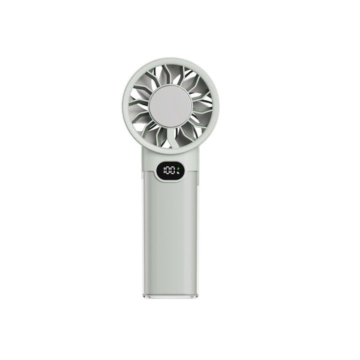 Unisex Handheld Rechargeable Cooling Fan with Smart LED Display Kalsten