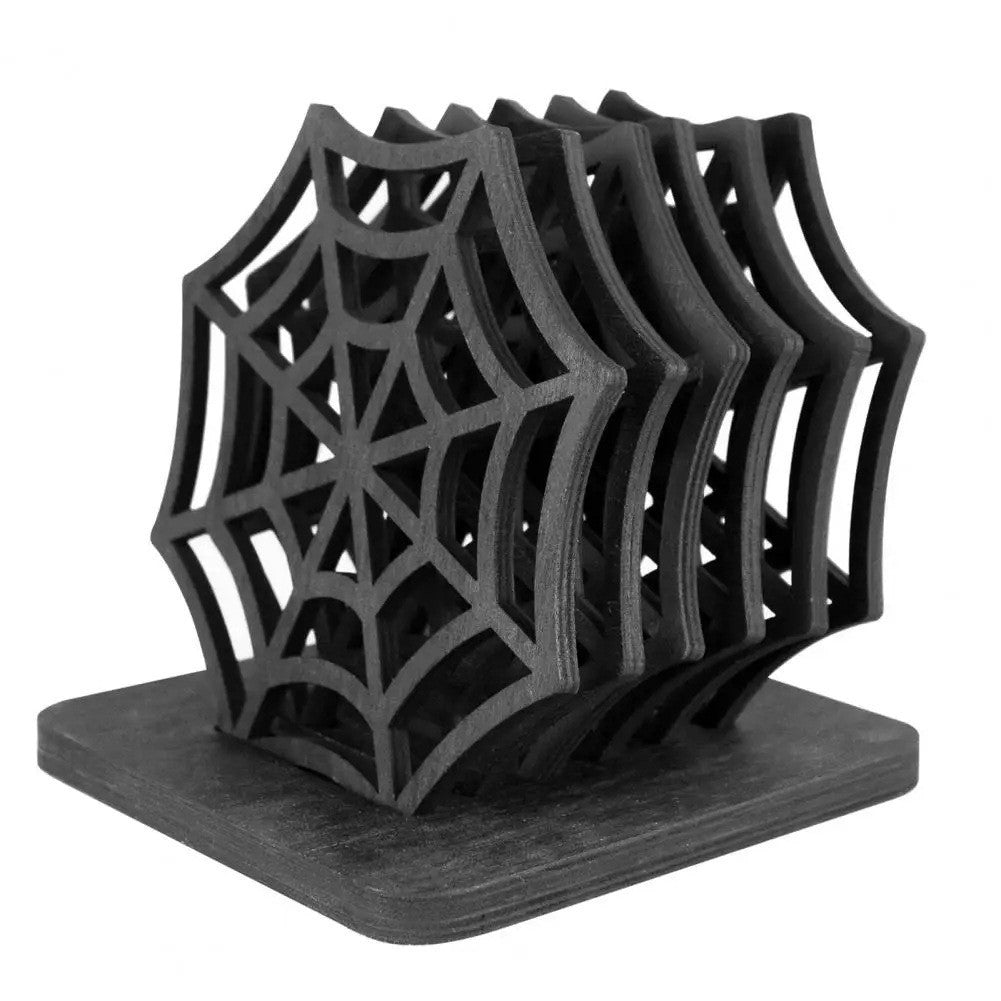 Multi-layered MDF skull napkin holder and table decoration