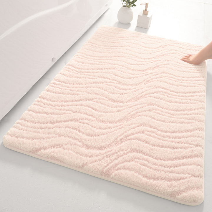 Soft Wave Pattern Bathroom Mat Kalsten