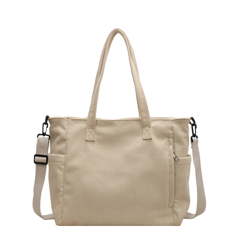 Textured Multi-Pocket Travel Tote Kalsten