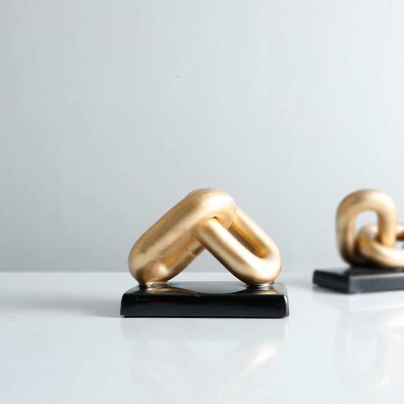 Abstract Decorative Chain Sculpture