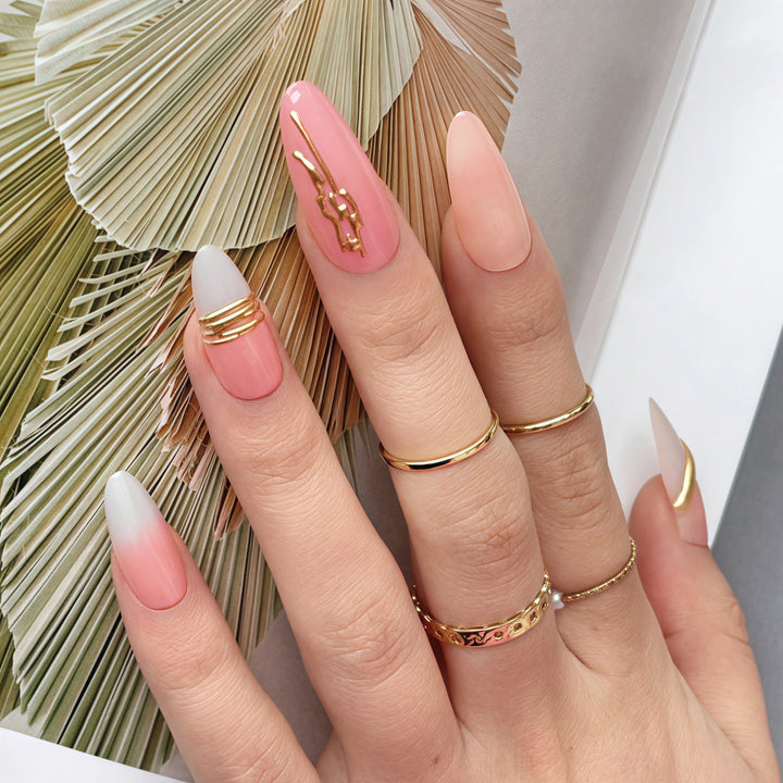 Elegant Gradient Press-On Nails Kalsten