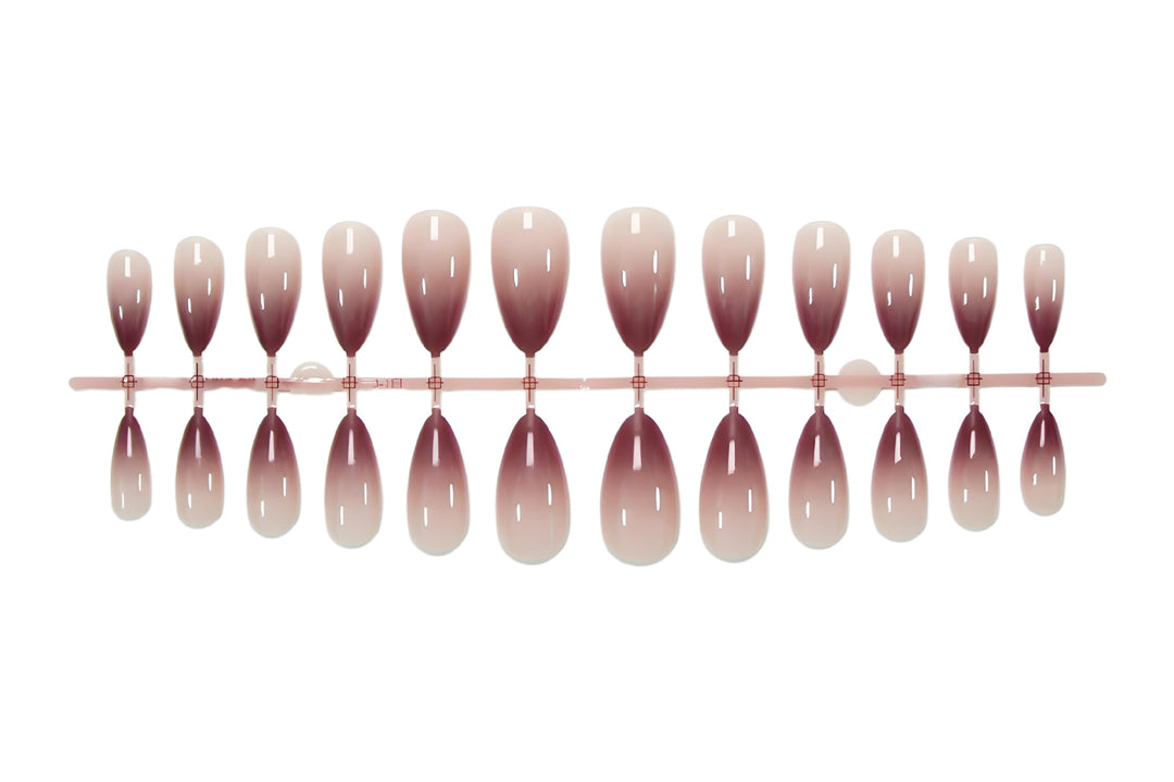 Acrylic nail set in stylish ombre design Kalsten