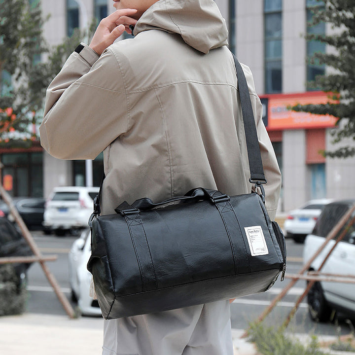 Premium Leather Travel Duffel Bag Kalsten