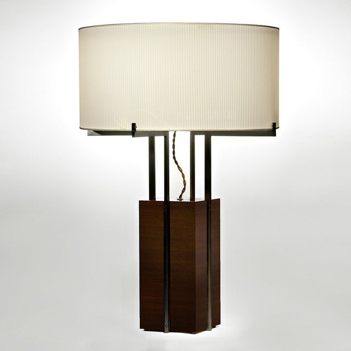 Modern Wooden Table Lamp with Unique Shade