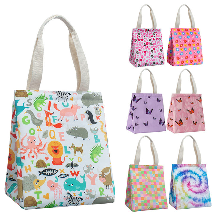 Insulated Butterfly Print Lunch Tote