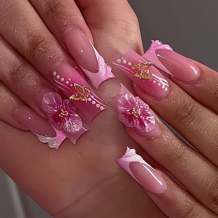 Decorative Press-On Nail Set Kalsten