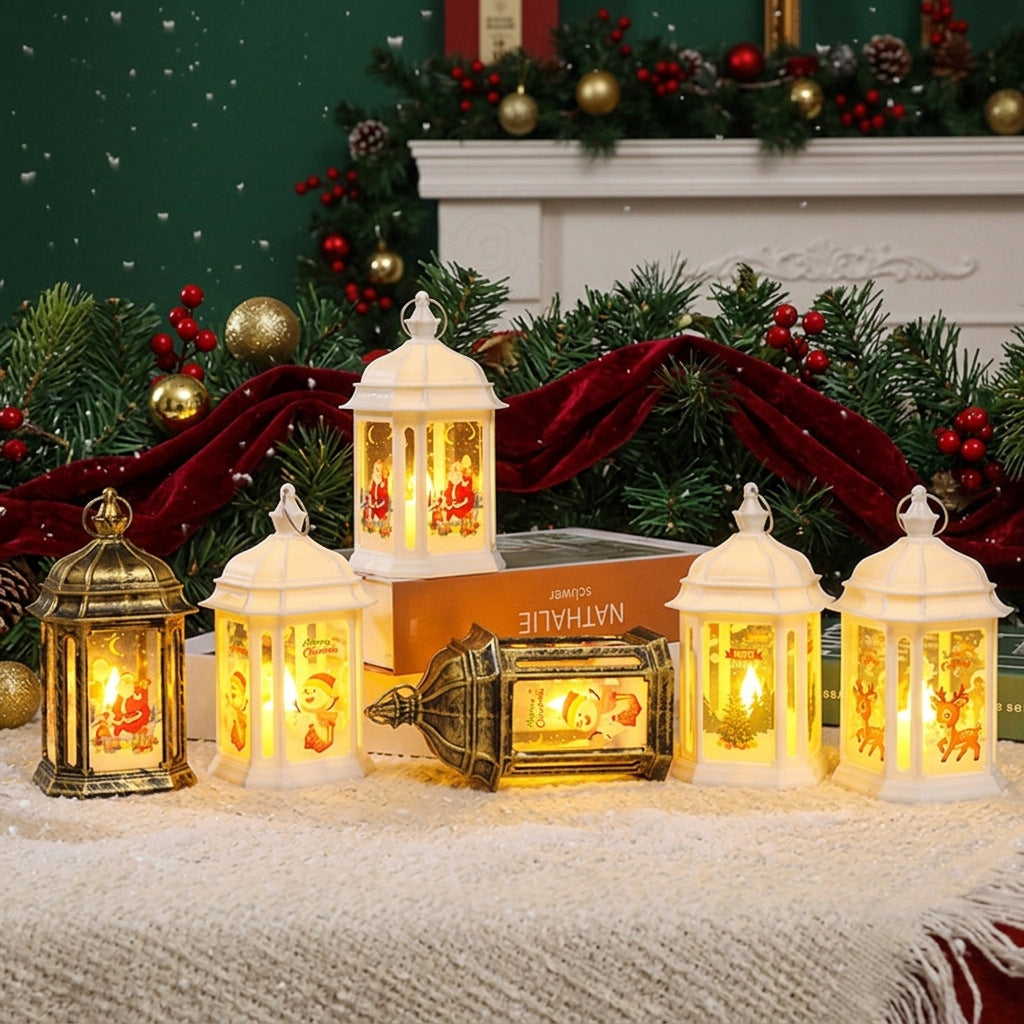 Atmospheric LED Christmas lantern