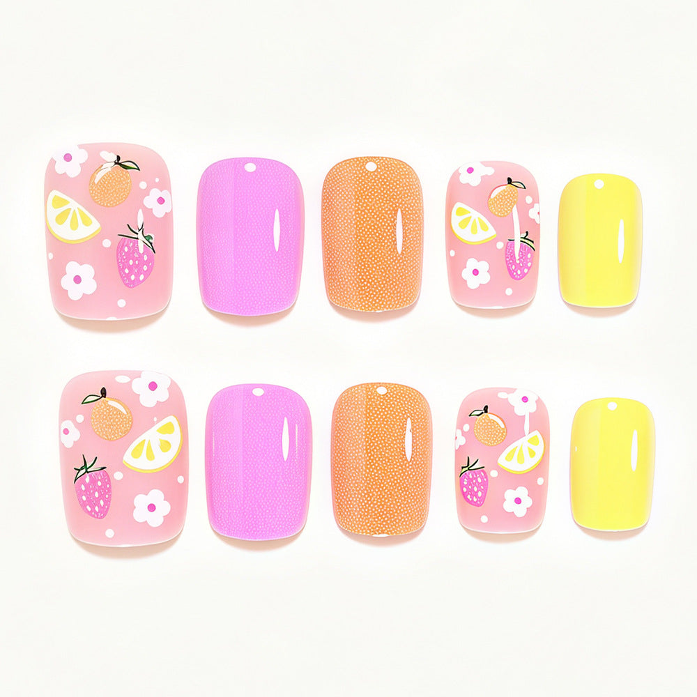 Fruit-Inspired Press-On Nail Art Set Kalsten