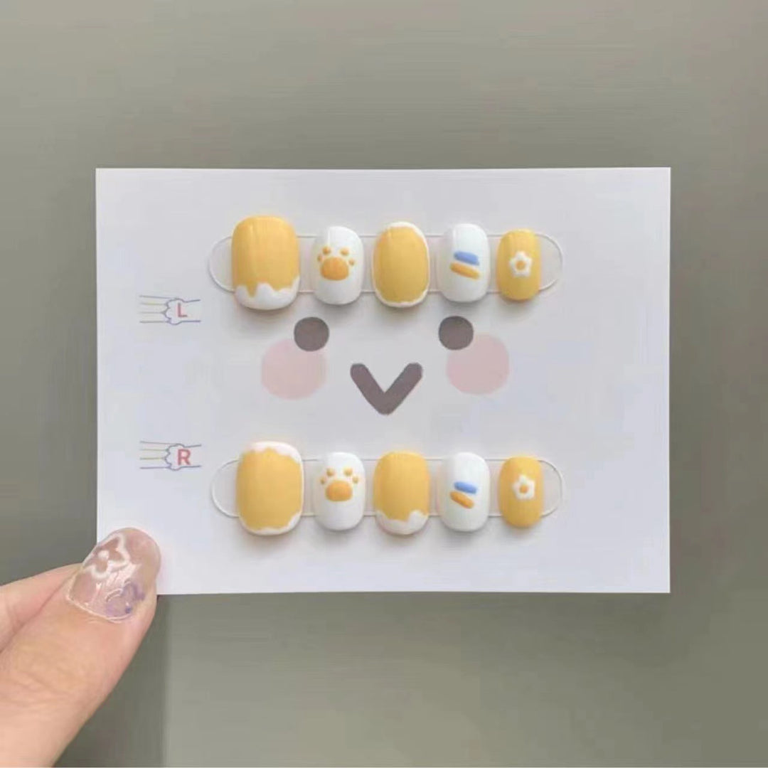 Cute Themed Press-On Nail Art