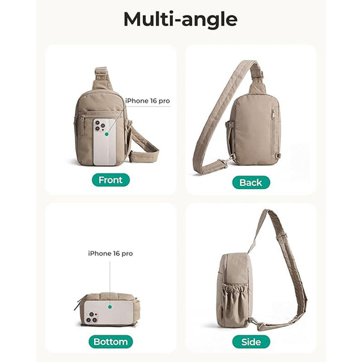 Compact shoulder bag with multiple compartments Kalsten
