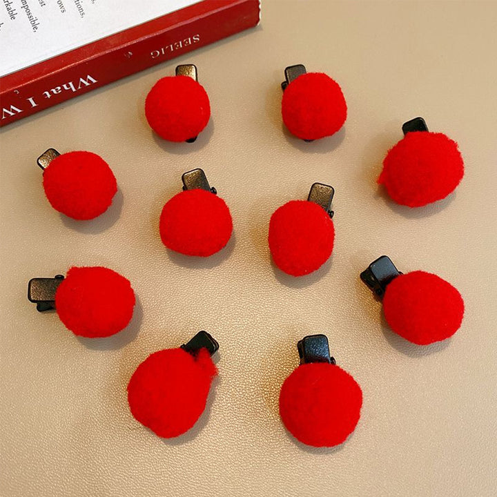 Playful Pom Pom Hair Clips Kalsten