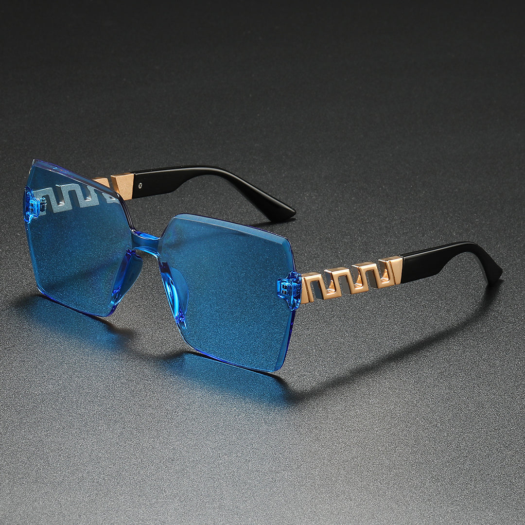 Stylish Geometric Shield Sunglasses Kalsten
