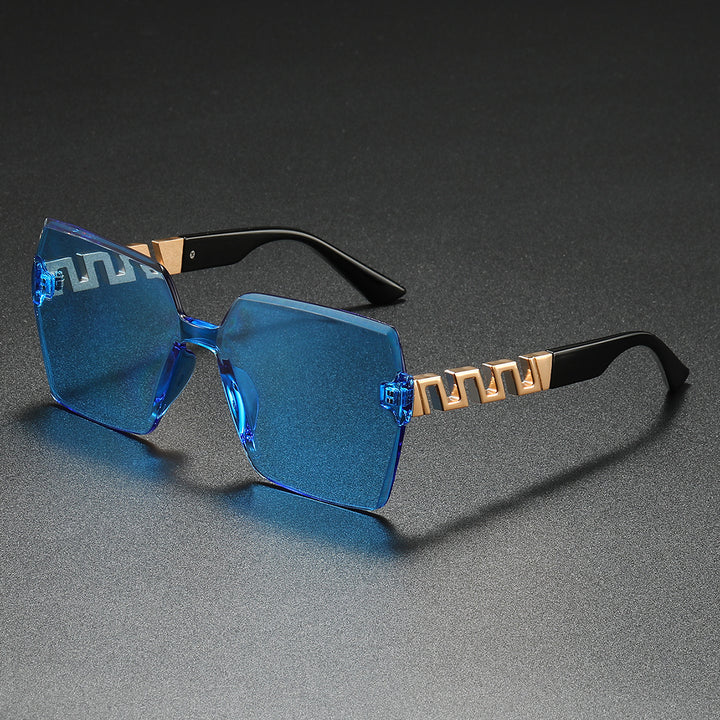 Stylish Geometric Shield Sunglasses Kalsten