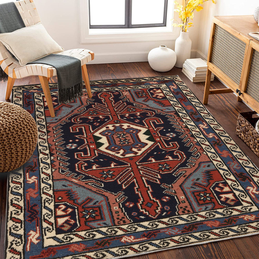 Vintage-inspired Floral Carpet