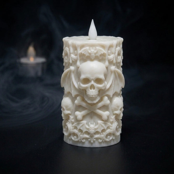 Decorative Skull Candle