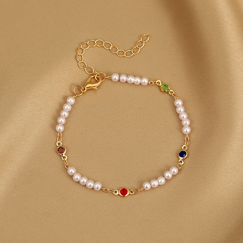 Butterfly and Daisy Charm Anklet Kalsten
