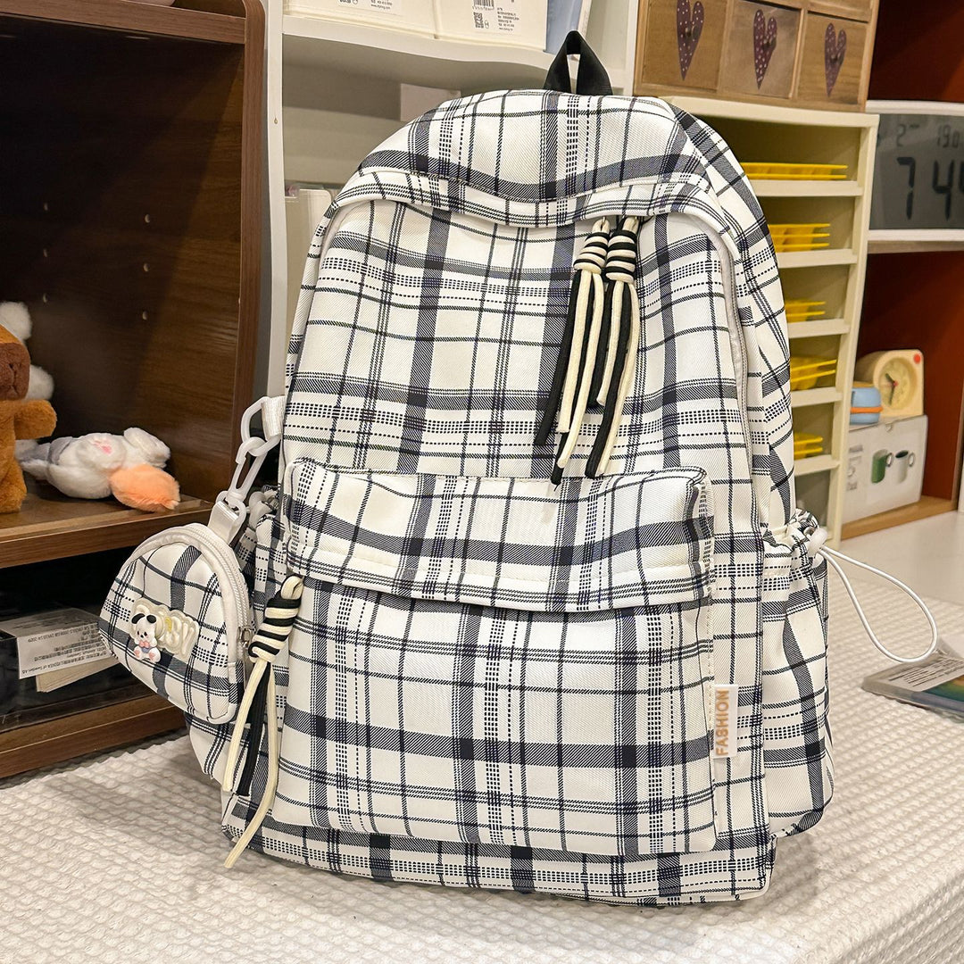 Playful Plaid Design School Backpack Kalsten