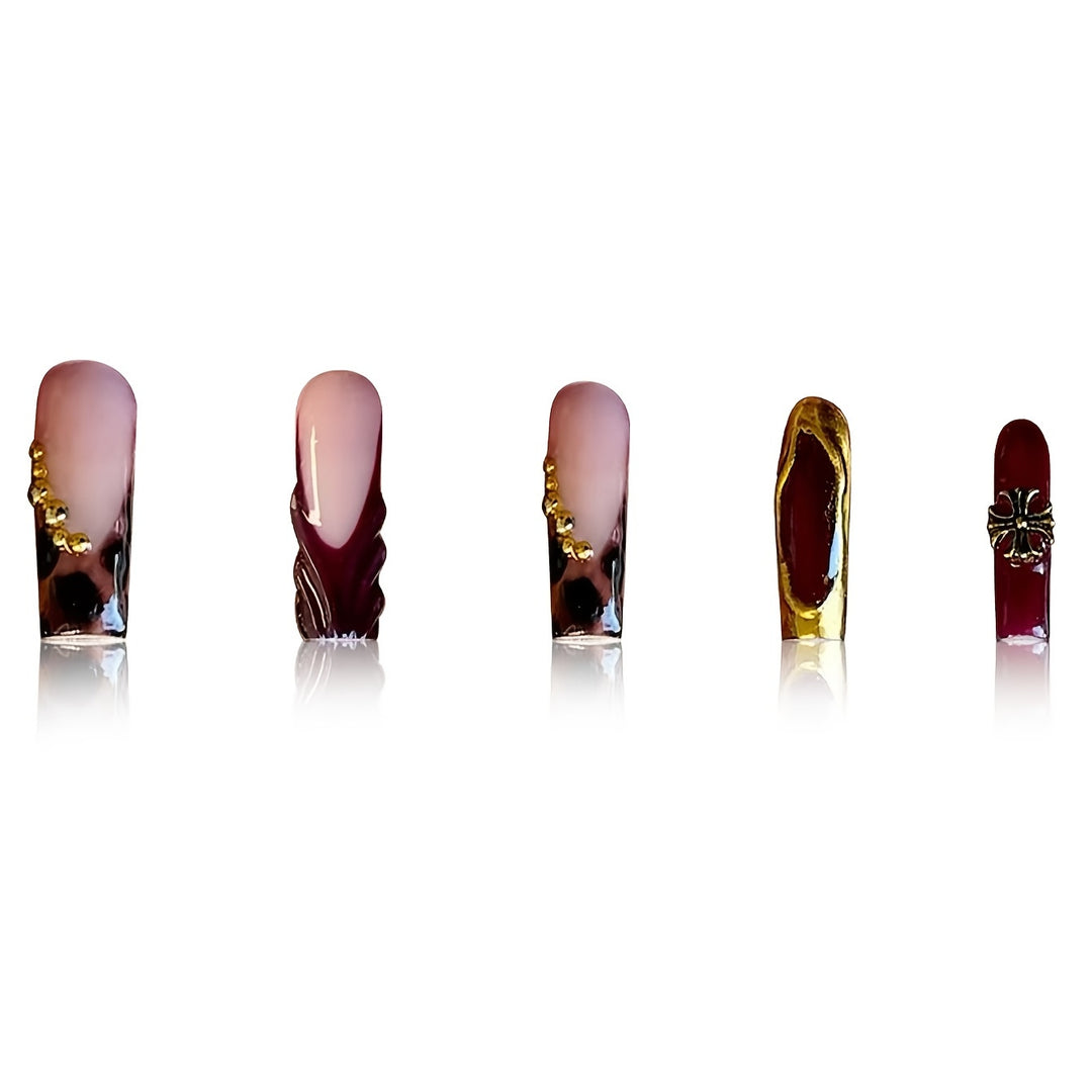 Glamorous Stiletto Press-On Nail Art Set Kalsten