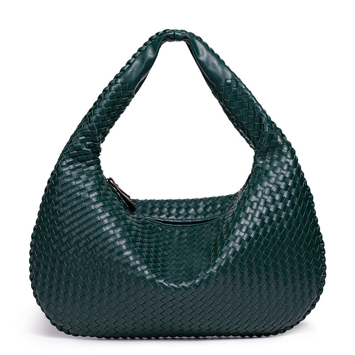 Handcrafted Woven Leather Hobo Bag Kalsten