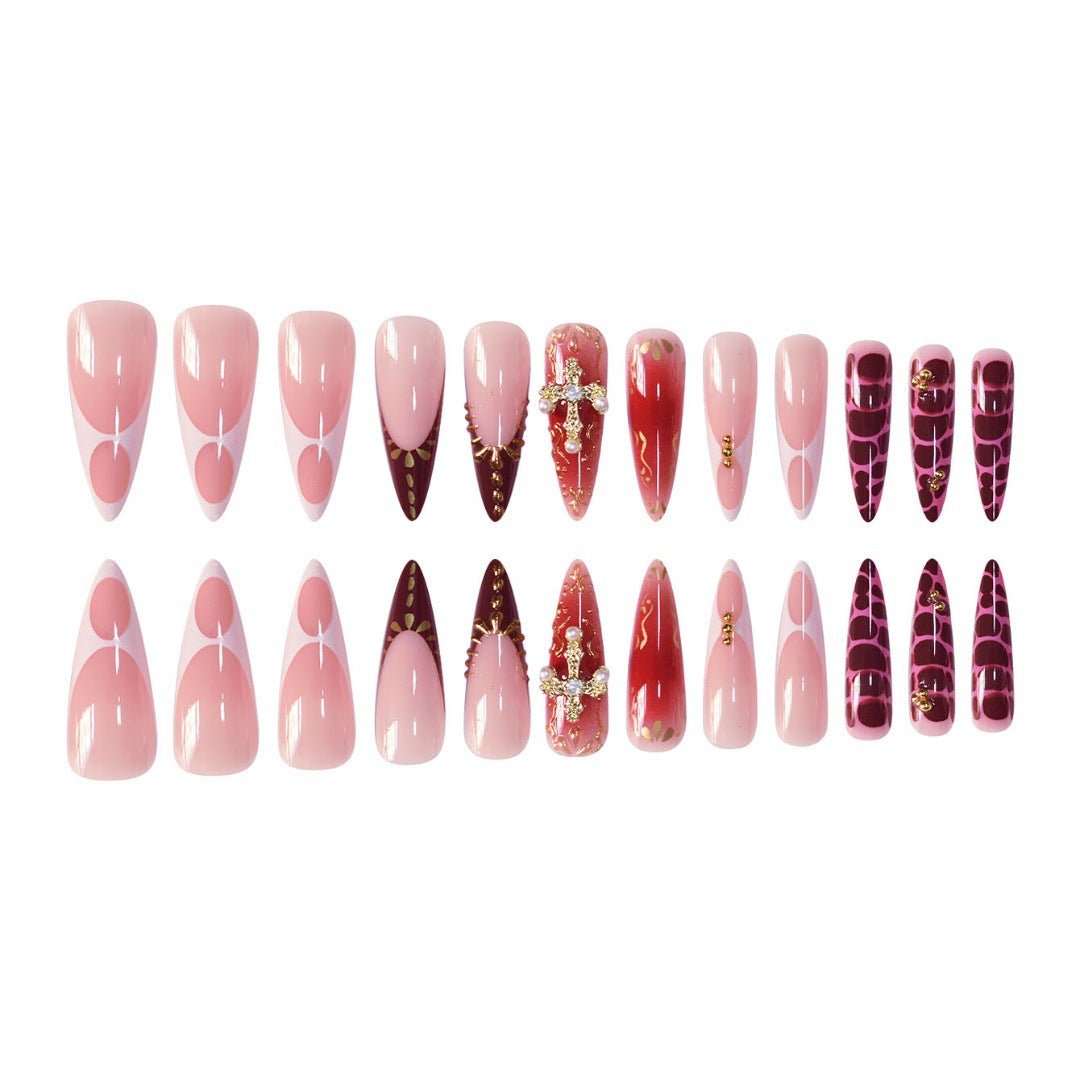 Glamorous Decorative Stiletto Press-On Nail Set Kalsten